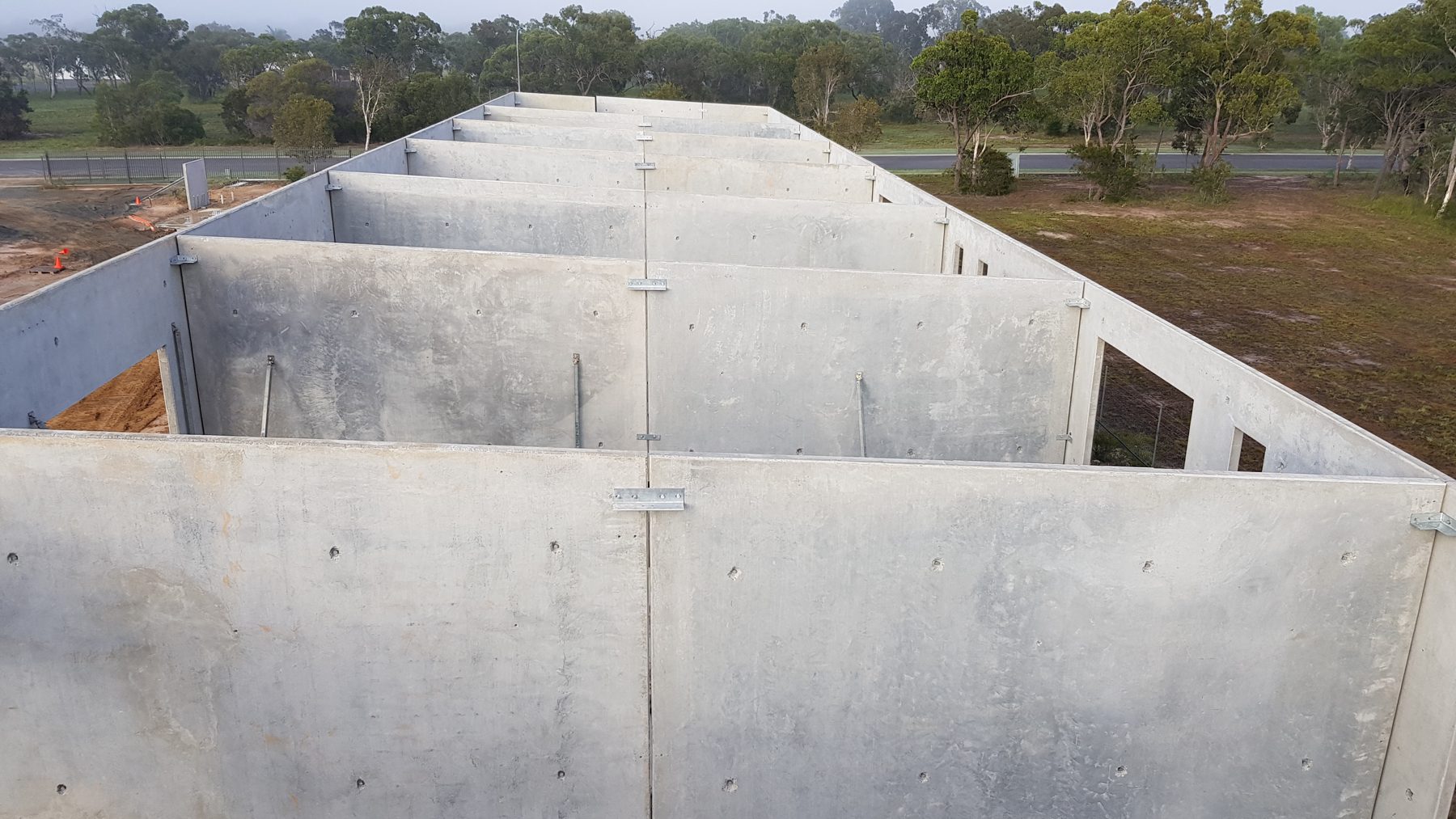 Hervey Bay precast concrete bin walls